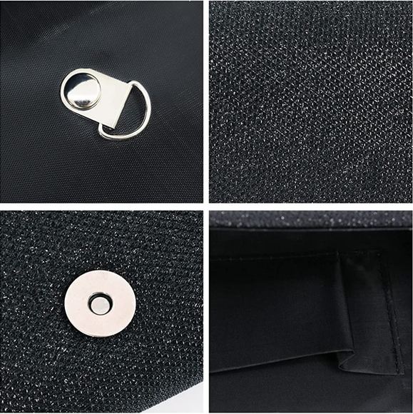 🔥 Flap Dazzling Small Clutch Bag Evening Bag With - Picture 7 of 7